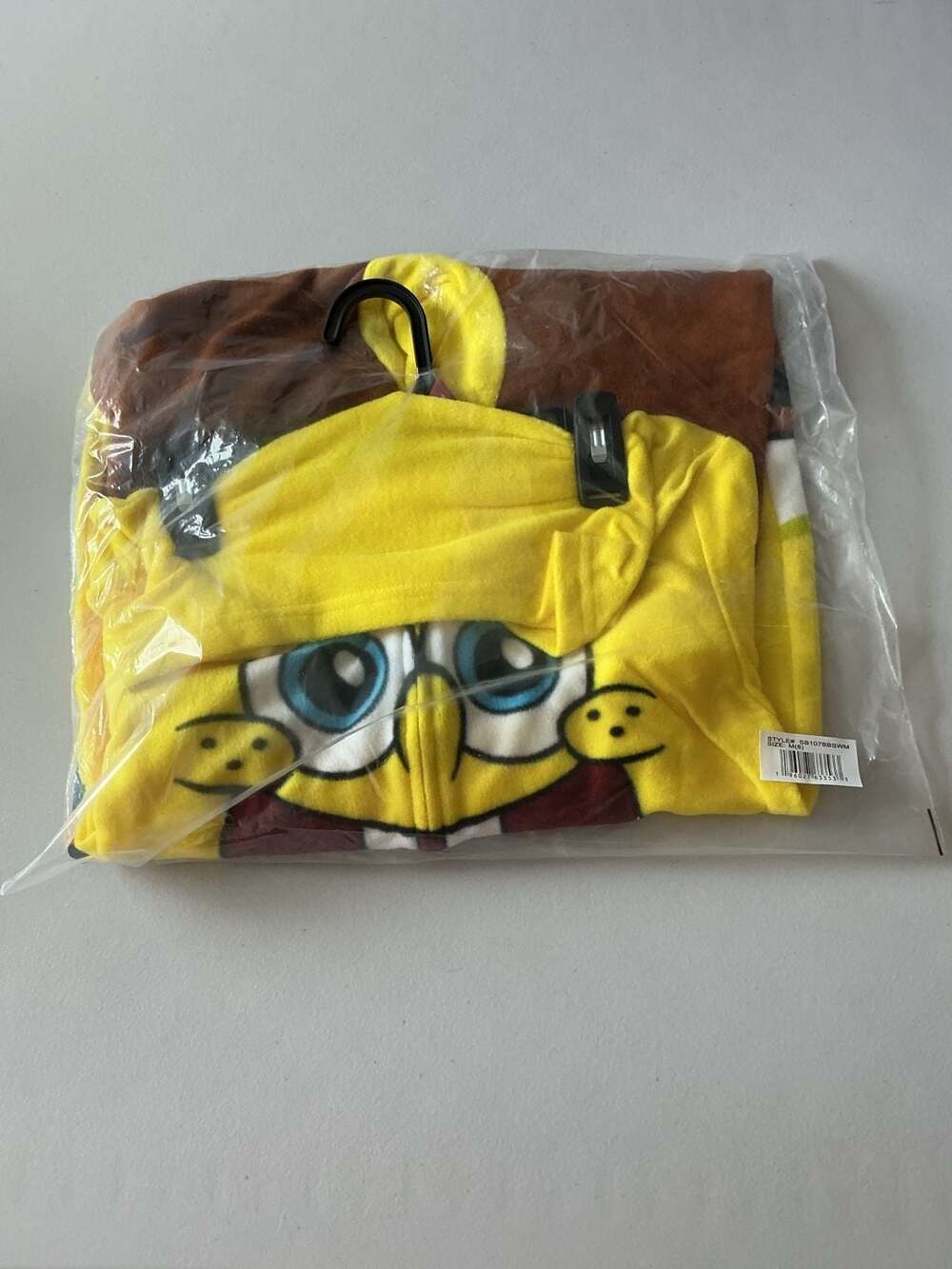 SpongeBob SquarePants Kids Hooded Union Suit Pajama Costume Size M 8